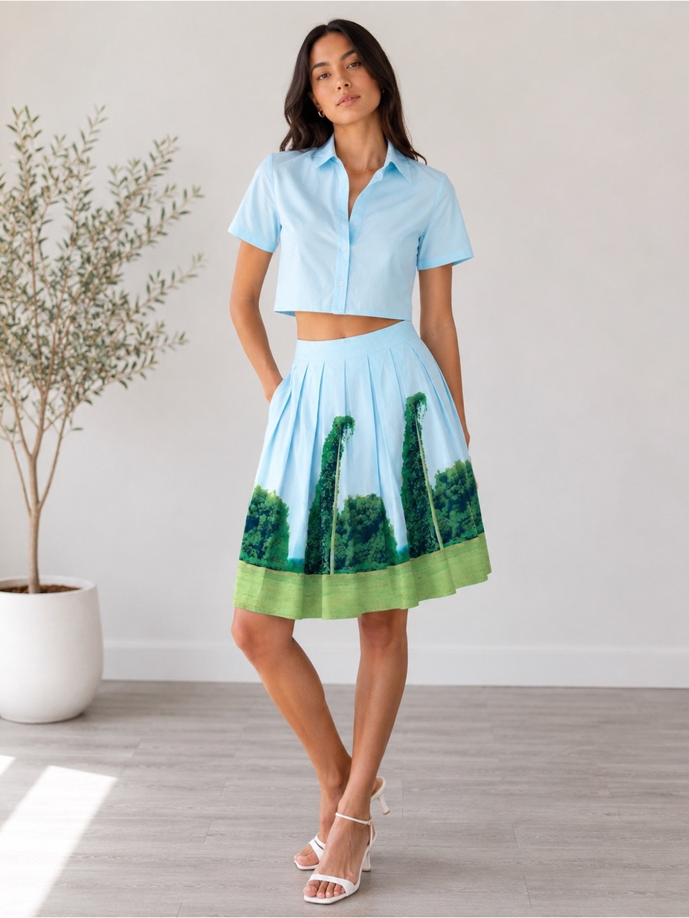 Anthropologie Sarah Balls Photography Skirt